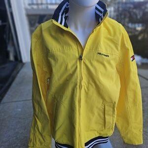 Tommy Hilfiger Yellow Regatta Jacket With Roll Collar Hood